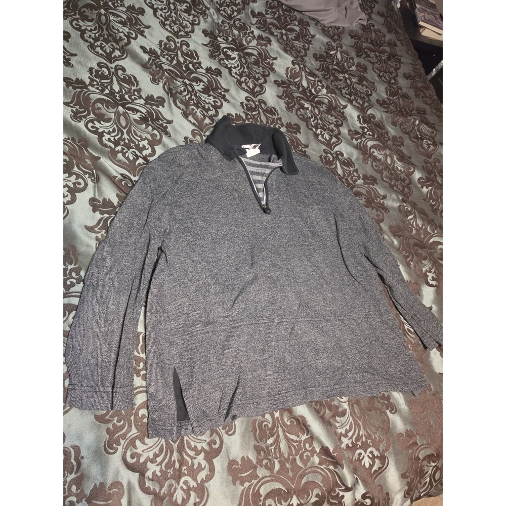 STEVEN ROSS NATURALLY WOMAN WOMEN'S TOP GRAY SIZE  L BLOUSE MADE‎ IN USA